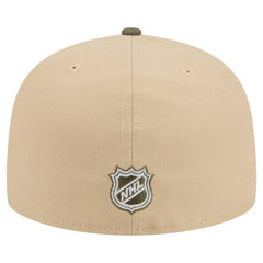 Minnesota Wild New Era Color Pack Two-Tone 59FIFTY A-Frame Fitted Hat Tan/Olive