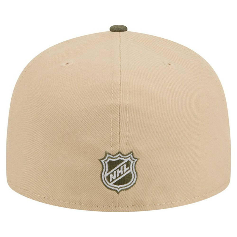 Philadelphia Flyers New Era Color Pack Two-Tone 59FIFTY A-Frame Fitted Hat Tan/Olive