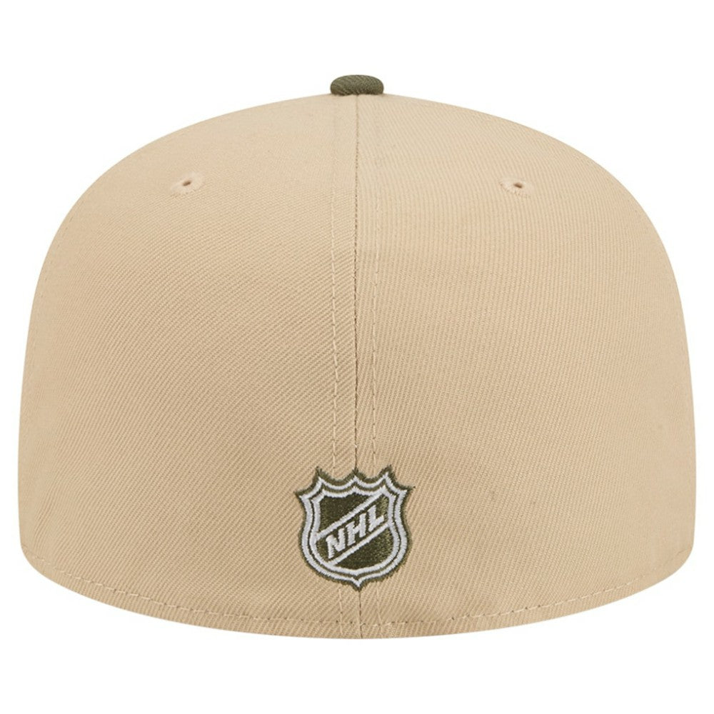Colorado Avalanche New Era Color Pack Two-Tone 59FIFTY A-Frame Fitted Hat Tan/Olive