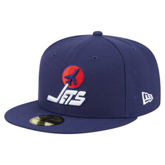 Winnipeg Jets New Era Deceptor 59FIFTY Fitted Hat Navy