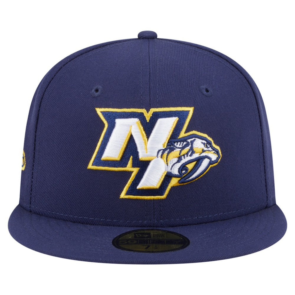 Nashville Predators New Era Deceptor 59FIFTY Fitted Hat Navy
