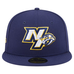Nashville Predators New Era Deceptor 59FIFTY Fitted Hat Navy
