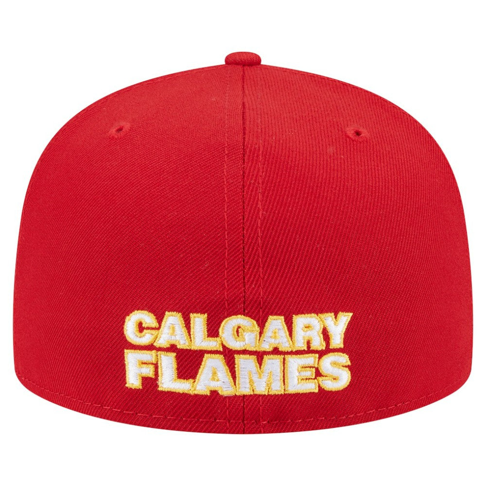 Calgary Flames New Era Deceptor 59FIFTY Fitted Hat Red