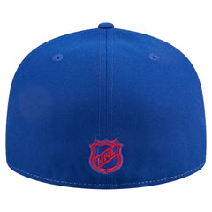 New York Rangers New Era Repeat Two-Tone 59FIFTY Fitted Hat White/Blue