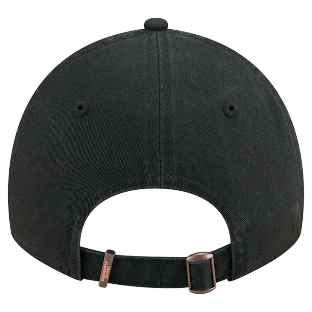 Chicago Blackhawks New Era Stamp Fabric Applique 9TWENTY Adjustable Hat Black