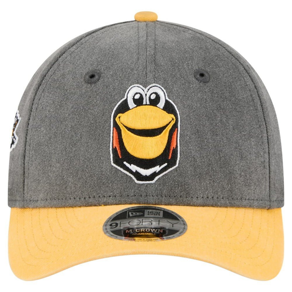 Pittsburgh Penguins New Era Mascot 2-Tone 9FORTY Adjustable Hat Black/Gold