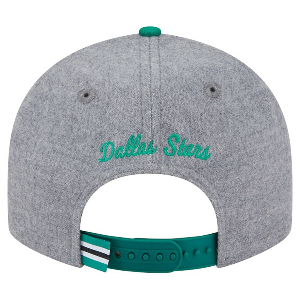 Dallas Stars New Era Wool Pin Low Profile 9FIFTY Snapback Hat Kelly Green/Green