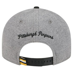 Pittsburgh Penguins New Era Wool Pin Low Profile 9FIFTY Snapback Hat Gray/Black