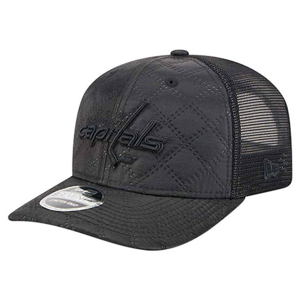 Washington Capitals New Era Quilted Nylon 9SEVENTY Adjustable Trucker Hat Black