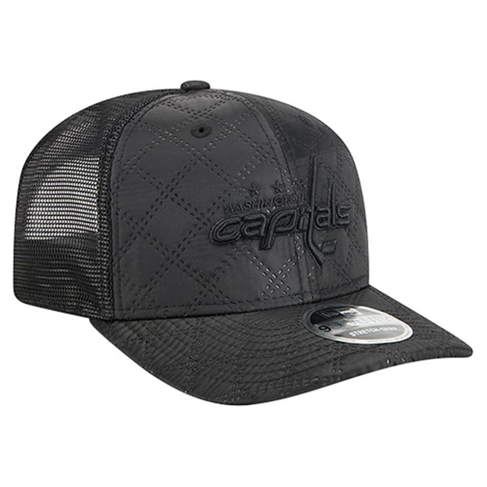 Washington Capitals New Era Quilted Nylon 9SEVENTY Adjustable Trucker Hat Black