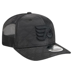 Philadelphia Flyers New Era Quilted Nylon 9SEVENTY Adjustable Trucker Hat Black