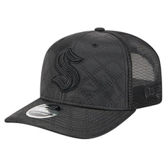Seattle Kraken New Era Quilted Nylon 9SEVENTY Adjustable Trucker Hat Black