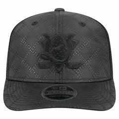 Anaheim Ducks New Era Quilted Nylon 9SEVENTY Adjustable Trucker Hat Black