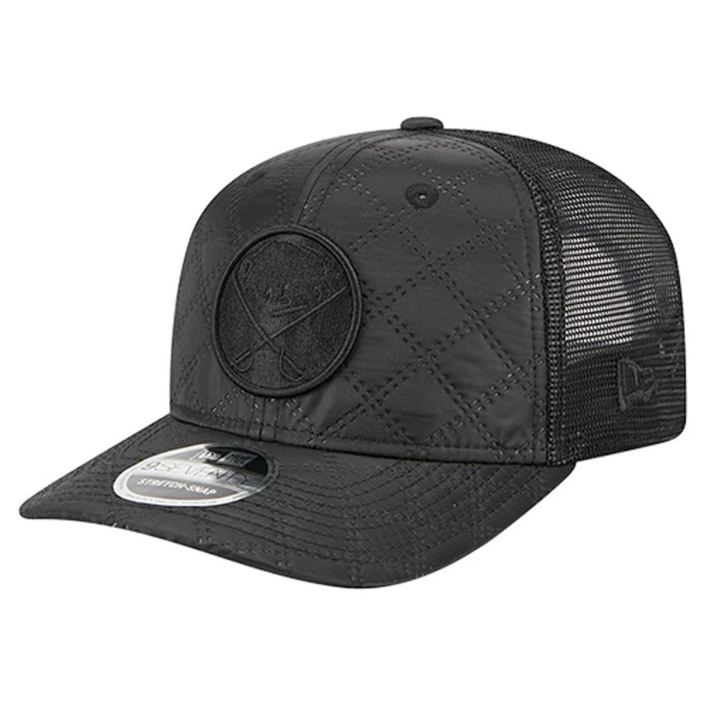 Buffalo Sabres New Era Quilted Nylon 9SEVENTY Adjustable Trucker Hat Black