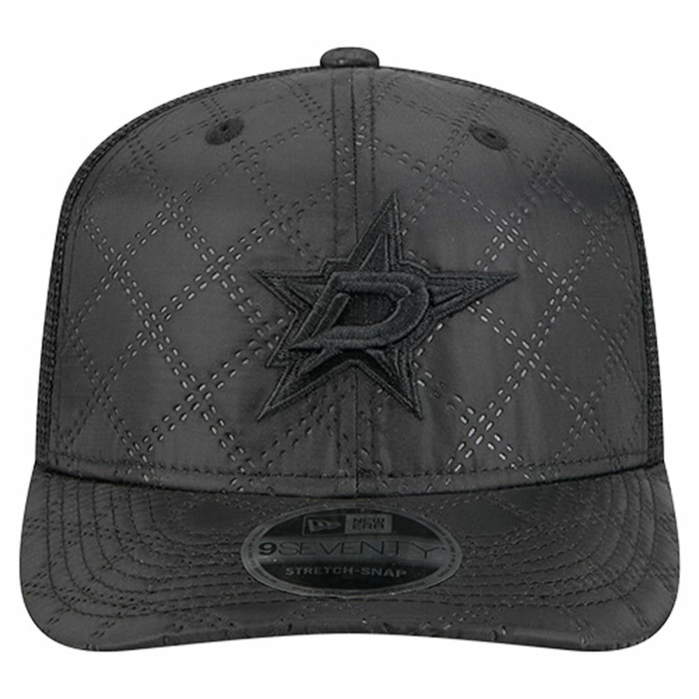 Dallas Stars New Era Quilted Nylon 9SEVENTY Adjustable Trucker Hat Black