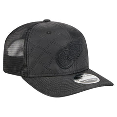 Detroit Red Wings New Era Quilted Nylon 9SEVENTY Adjustable Trucker Hat Black