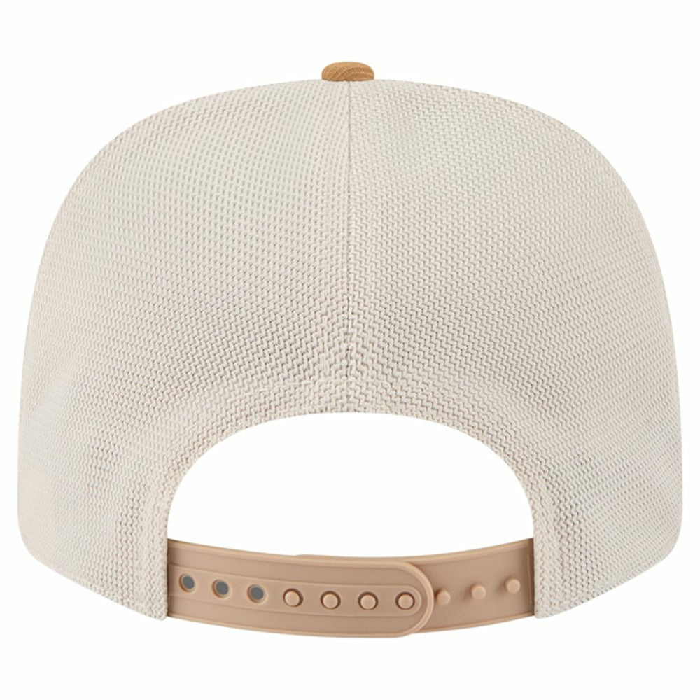 New York Rangers New Era Two-Tone Trucker 9SEVENTY Stretch Snap Adjustable Hat Tan/Light Brown