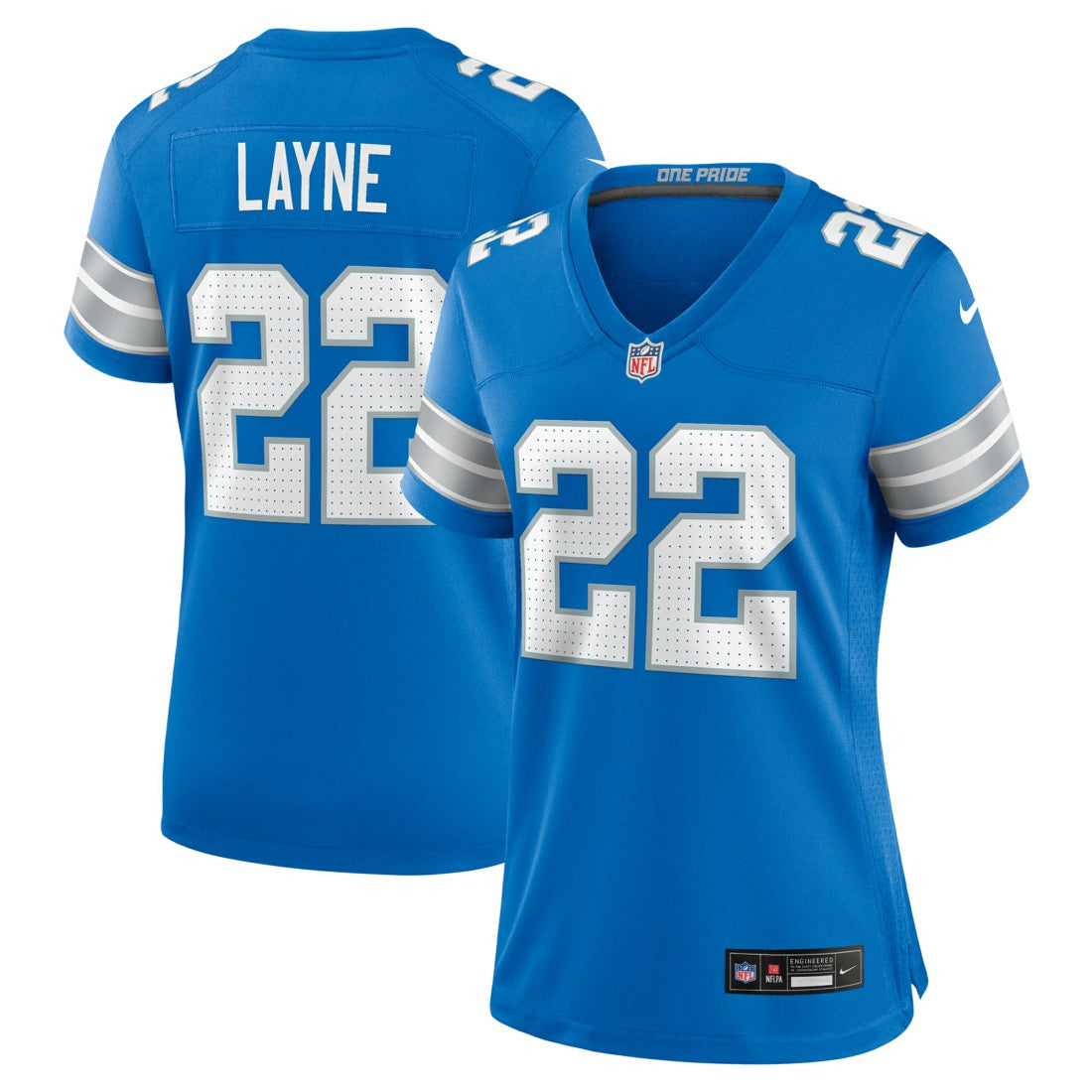 Bobby Layne Detroit Lions Women's Retired Player Game Jersey - Blue