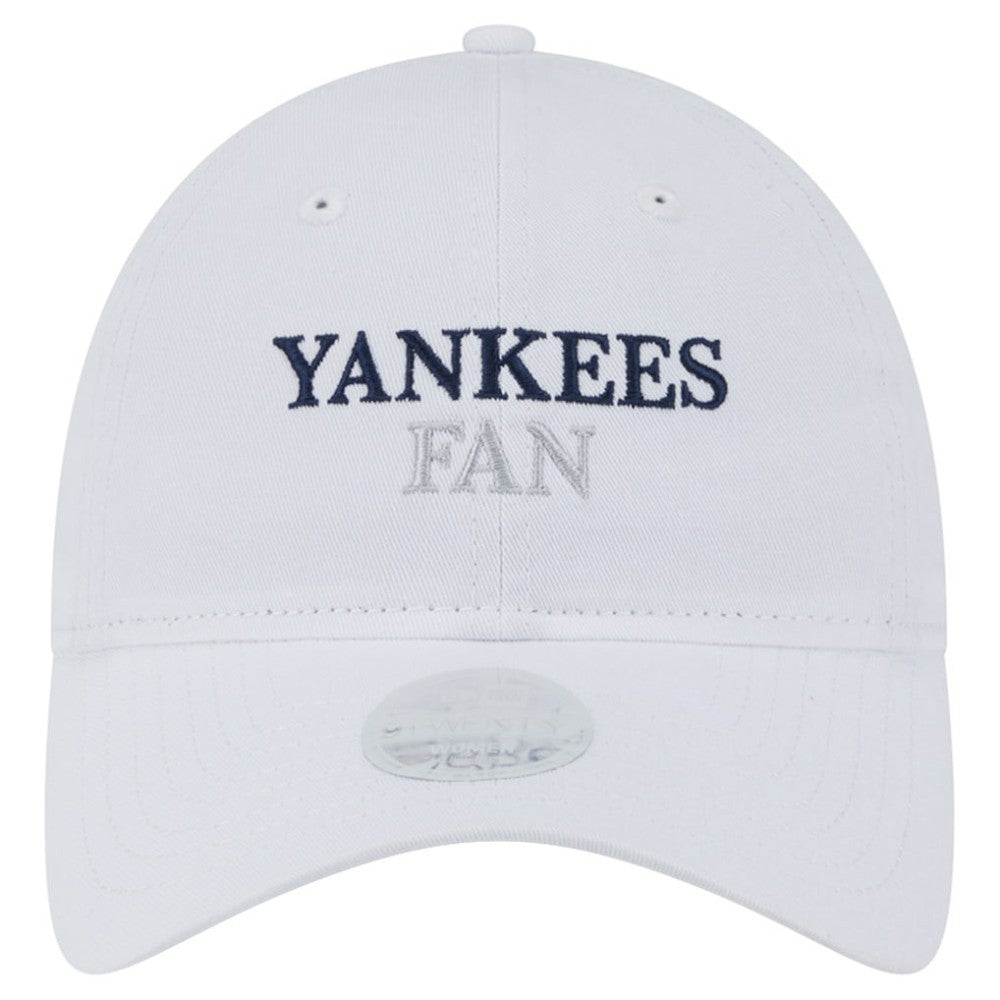 New York Yankees Women's Team Fan 9TWENTY Adjustable Hat White | New Era