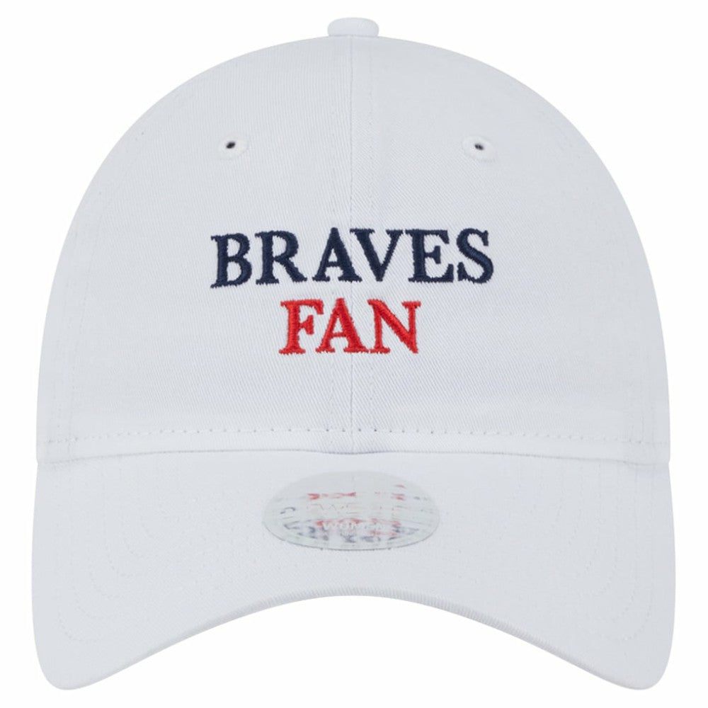 Atlanta Braves Women's Team Fan 9TWENTY Adjustable Hat White | New Era