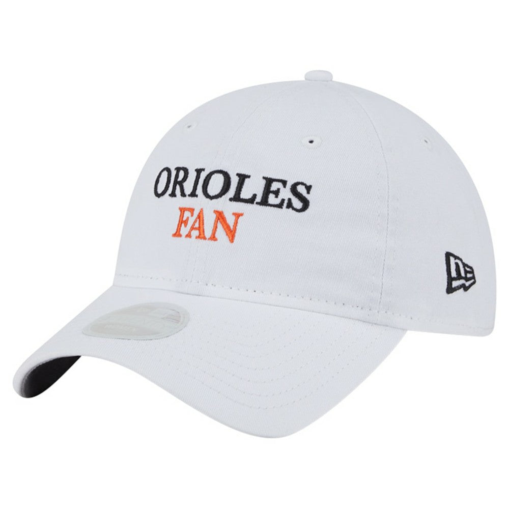 Baltimore Orioles Women's Team Fan 9TWENTY Adjustable Hat White | New Era