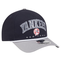 New York Yankees Arch 9FORTY A-Frame M-Crown Adjustable Hat Navy/Gray | New Era