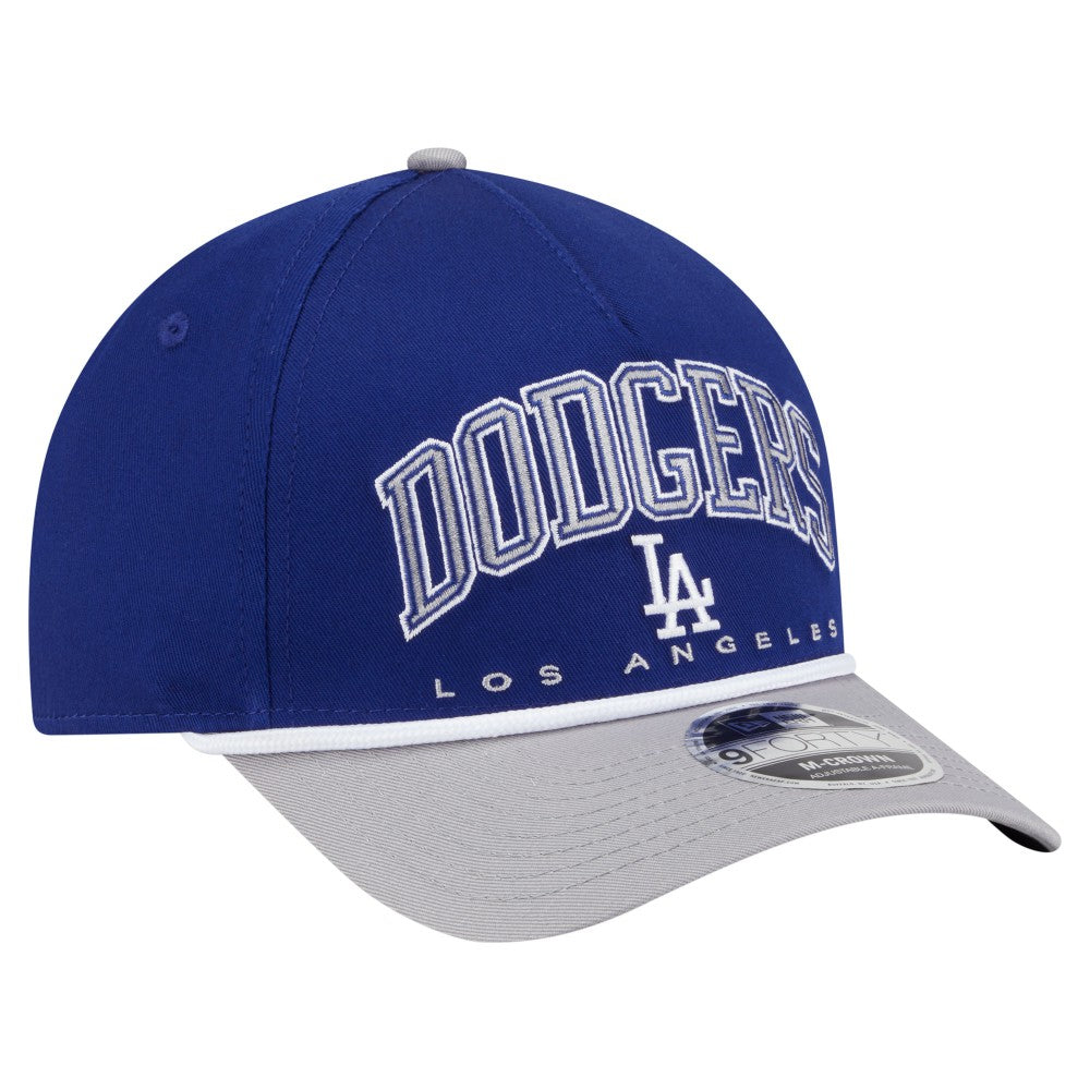 Los Angeles Dodgers Arch 9FORTY A-Frame M-Crown Adjustable Hat Royal/Gray | New Era
