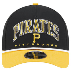 Pittsburgh Pirates Arch 9FORTY A-Frame M-Crown Adjustable Hat Black/Gold | New Era