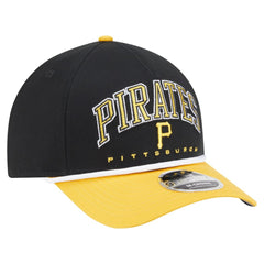 Pittsburgh Pirates Arch 9FORTY A-Frame M-Crown Adjustable Hat Black/Gold | New Era