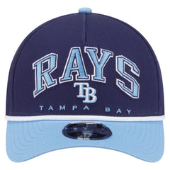 Tampa Bay Rays Arch 9FORTY A-Frame M-Crown Adjustable Hat Navy/Light Blue | New Era
