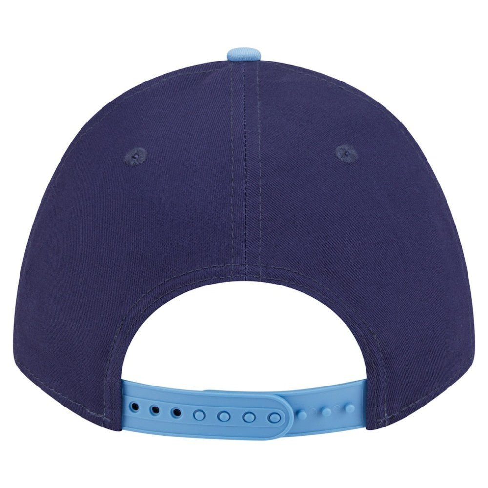 Tampa Bay Rays Arch 9FORTY A-Frame M-Crown Adjustable Hat Navy/Light Blue | New Era