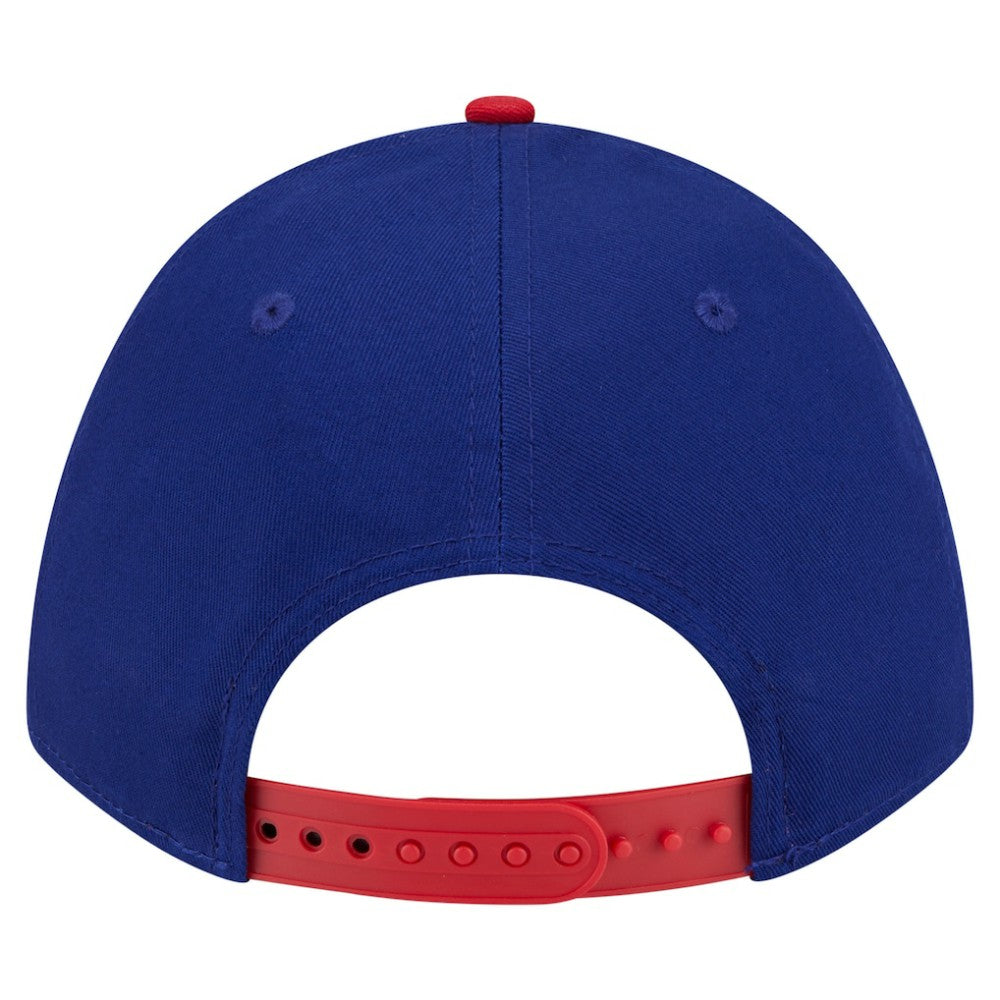Texas Rangers Arch 9FORTY A-Frame M-Crown Adjustable Hat Royal/Red | New Era