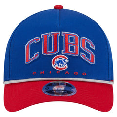 Chicago Cubs Arch 9FORTY A-Frame M-Crown Adjustable Hat Royal/Red | New Era
