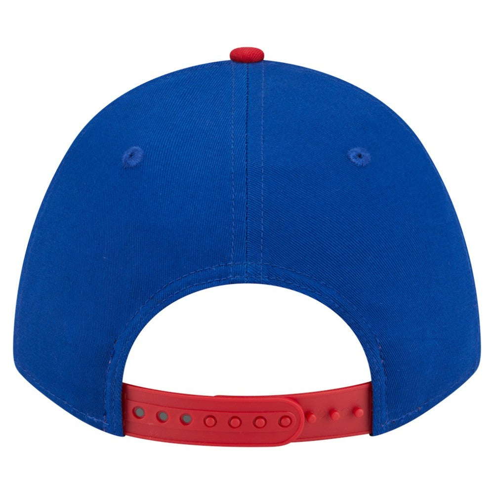 Chicago Cubs Arch 9FORTY A-Frame M-Crown Adjustable Hat Royal/Red | New Era