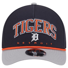 Detroit Tigers Arch 9FORTY A-Frame M-Crown Adjustable Hat Navy/Gray | New Era