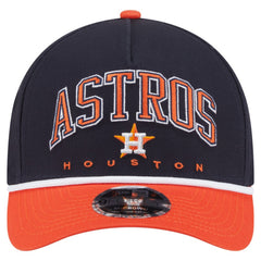 Houston Astros Arch 9FORTY A-Frame M-Crown Adjustable Hat Navy/Orange | New Era