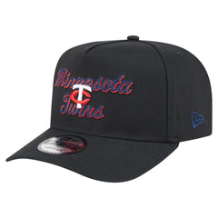Minnesota Twins Chainstitch 9FIFTY A-Frame Snapback Hat Black | New Era