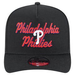 Philadelphia Phillies Chainstitch 9FIFTY A-Frame Snapback Hat Black | New Era