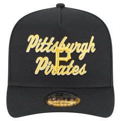 Pittsburgh Pirates Chainstitch 9FIFTY A-Frame Snapback Hat Black | New Era
