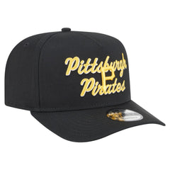 Pittsburgh Pirates Chainstitch 9FIFTY A-Frame Snapback Hat Black | New Era