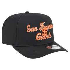 San Francisco Giants Chainstitch 9FIFTY A-Frame Snapback Hat Black | New Era