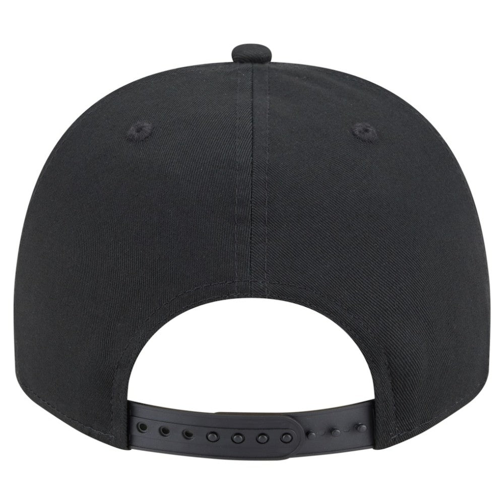 Atlanta Braves Chainstitch 9FIFTY A-Frame Snapback Hat Black | New Era