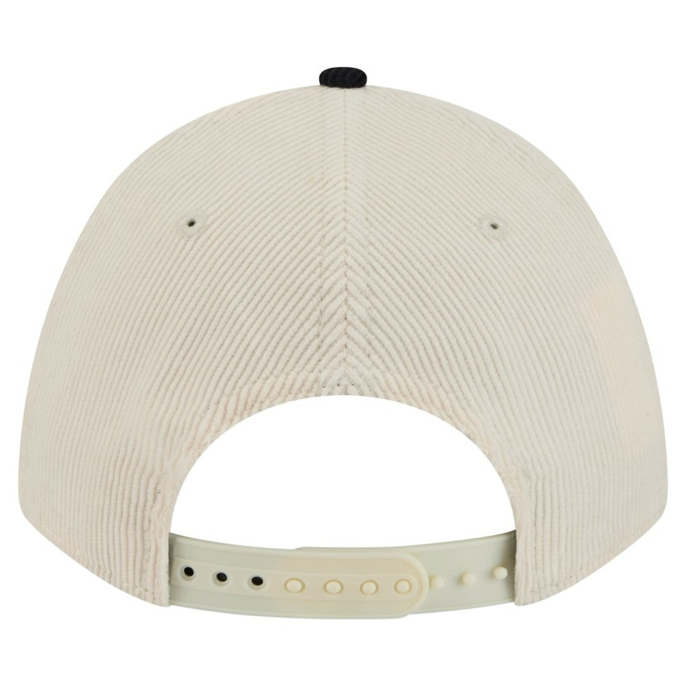 Boston Red Sox Sided Corduroy 9FORTY A-Frame Adjustable Hat Cream/Navy | New Era