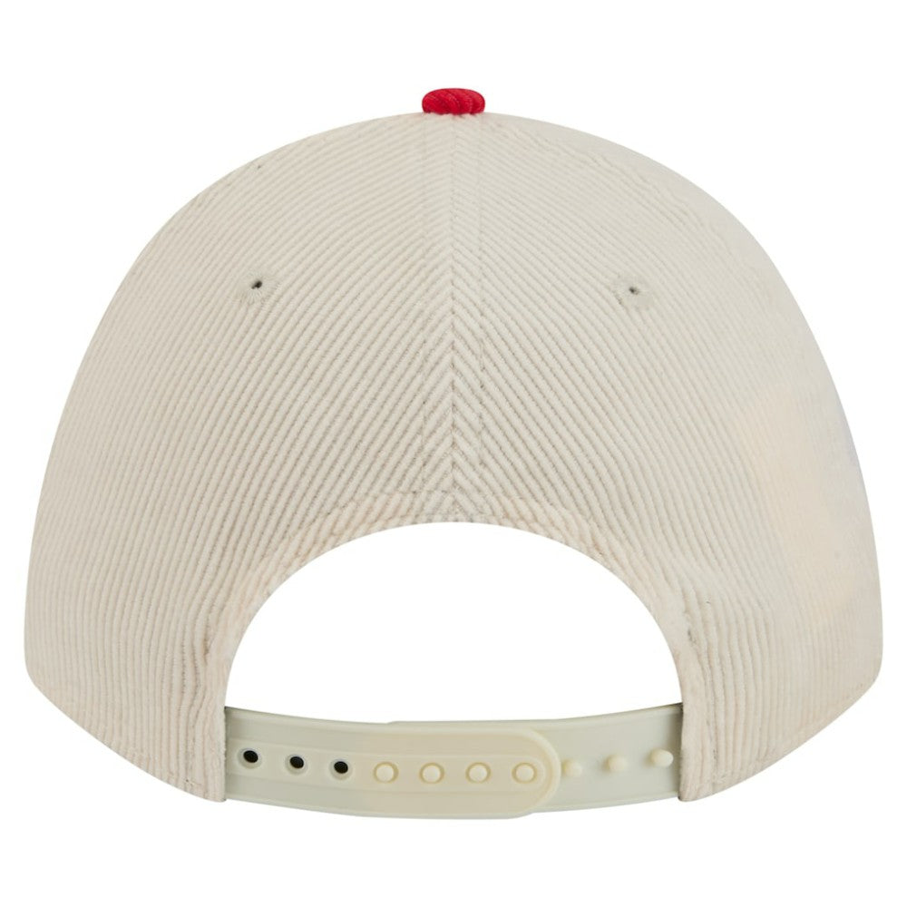 Philadelphia Phillies Sided Corduroy 9FORTY A-Frame Adjustable Hat Cream/Red | New Era