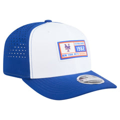 New York Mets Established Patch 9SEVENTY Adjustable Hat White/Royal | New Era