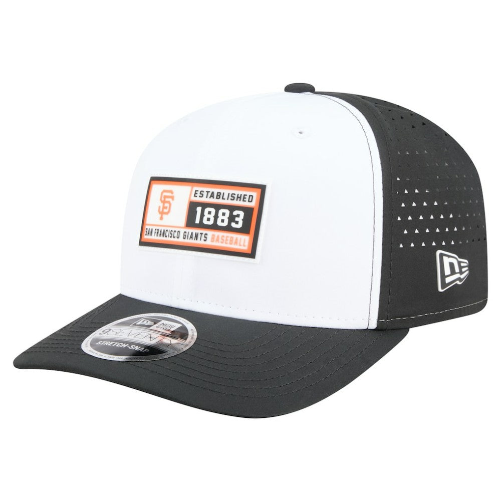 San Francisco Giants Established Patch 9SEVENTY Adjustable Hat White/Black | New Era