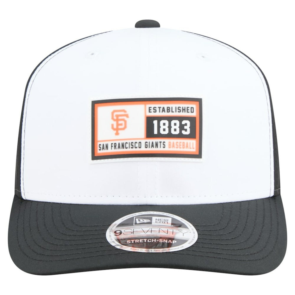 San Francisco Giants Established Patch 9SEVENTY Adjustable Hat White/Black | New Era