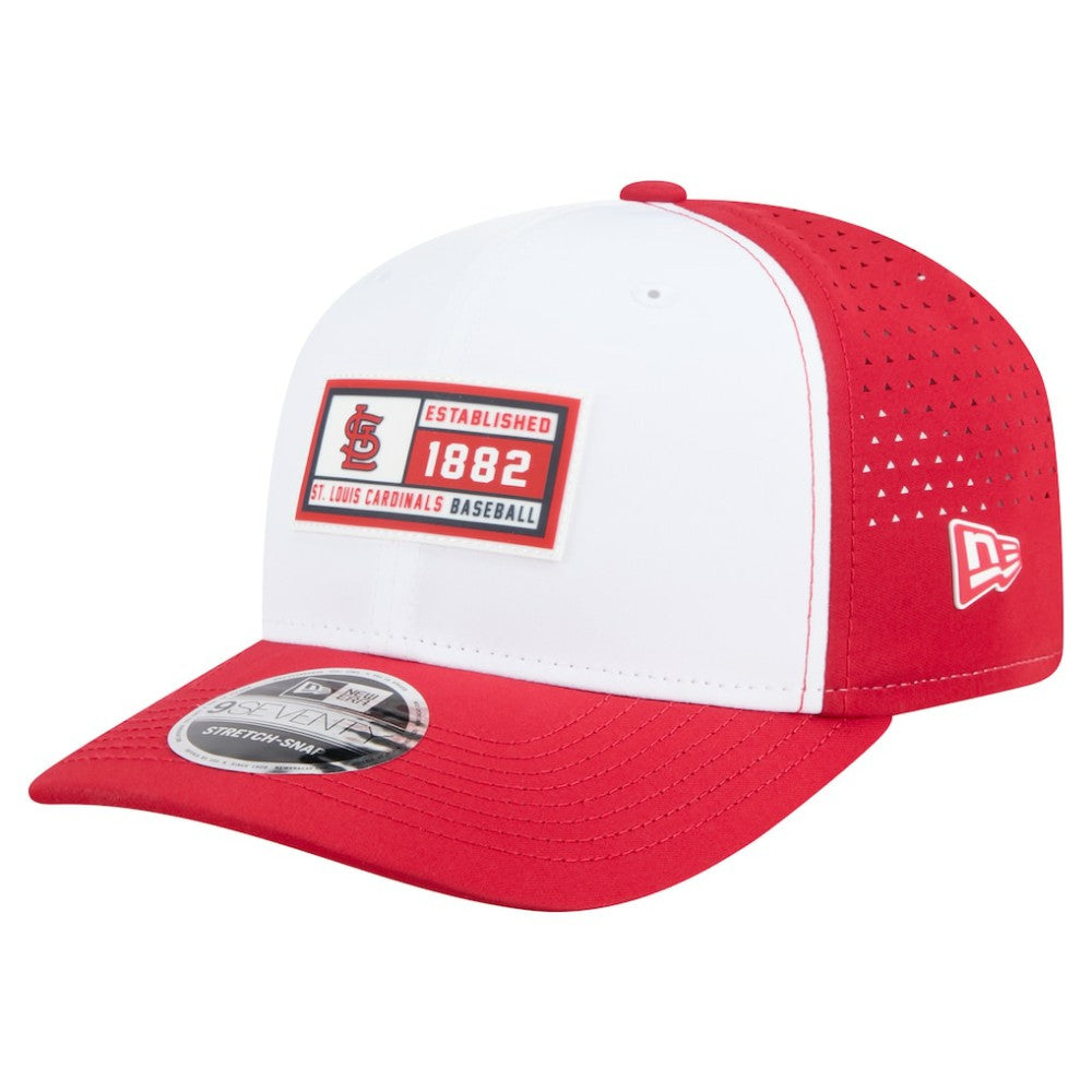 St. Louis Cardinals Established Patch 9SEVENTY Adjustable Hat White/Red | New Era