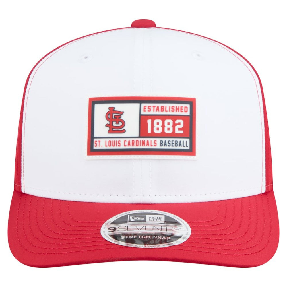 St. Louis Cardinals Established Patch 9SEVENTY Adjustable Hat White/Red | New Era