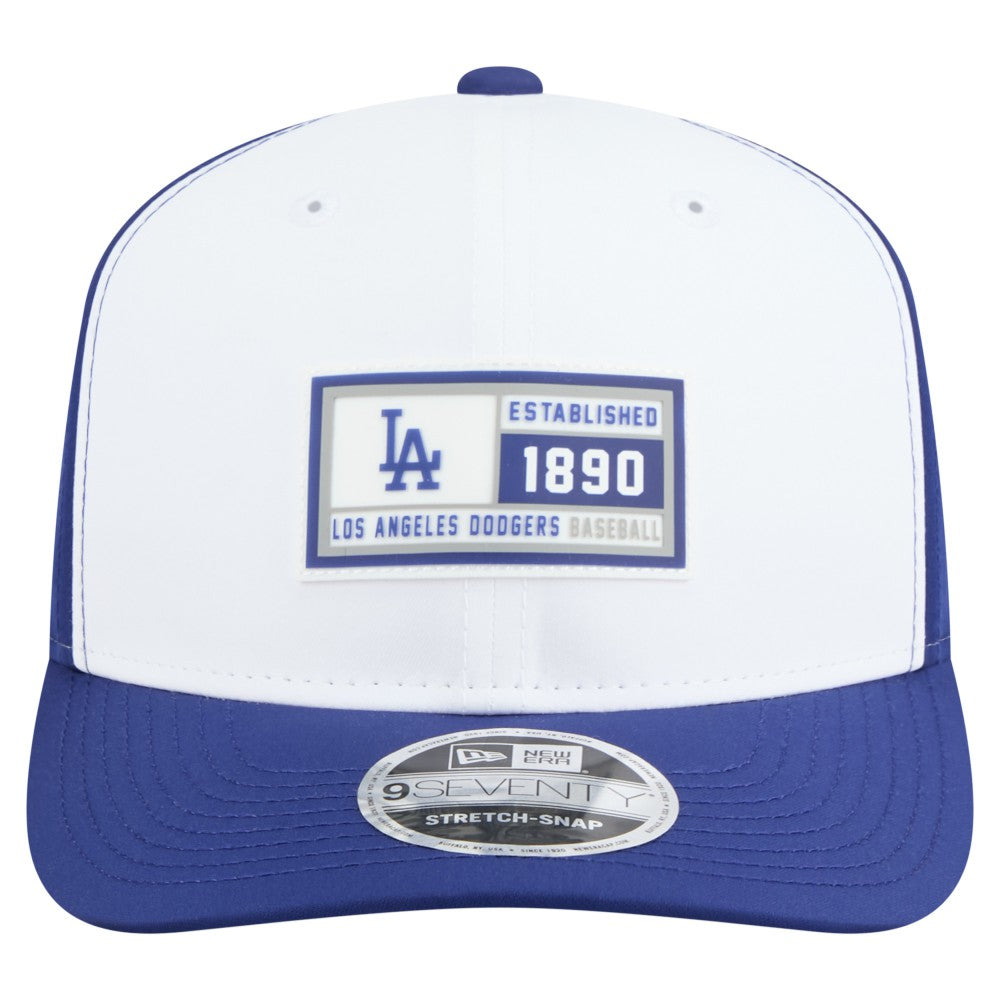 Los Angeles Dodgers Established Patch 9SEVENTY Adjustable Hat White/Royal | New Era